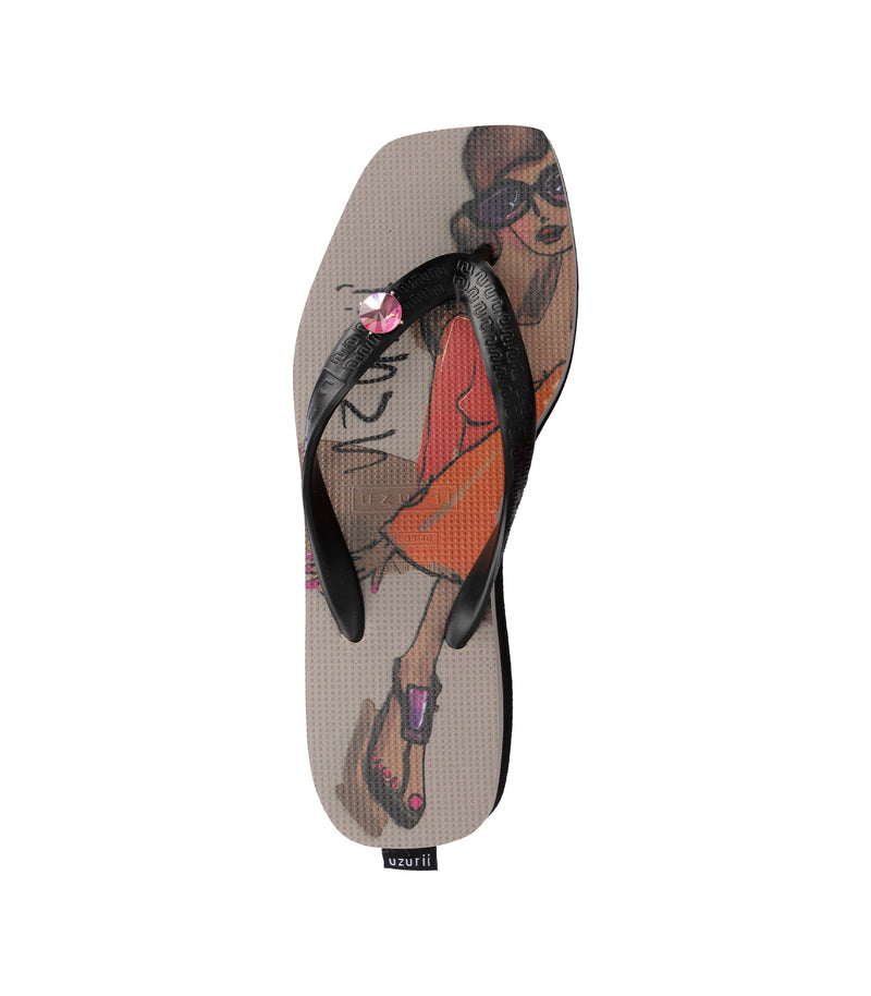 Beach Cocktail Girl Mid Heel - Taupe