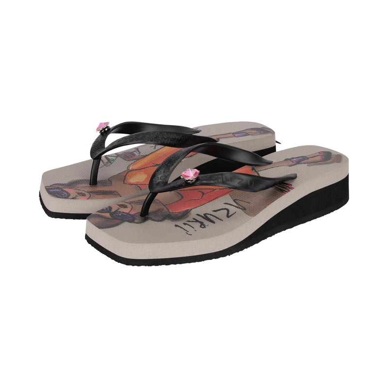Beach Cocktail Girl Mid Heel - Taupe