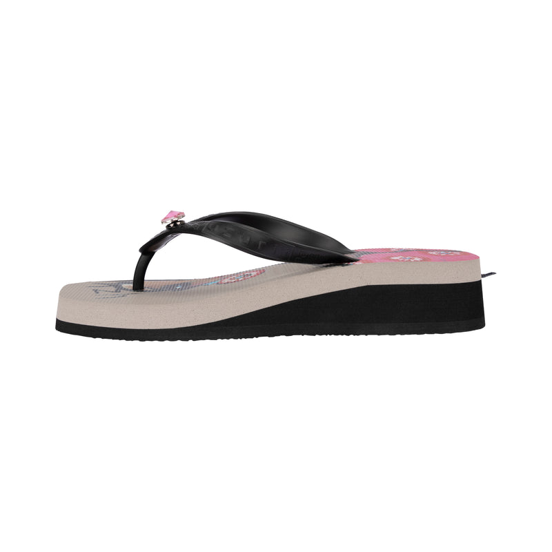 Beach Printed Claudia Mid Heel - Taupe
