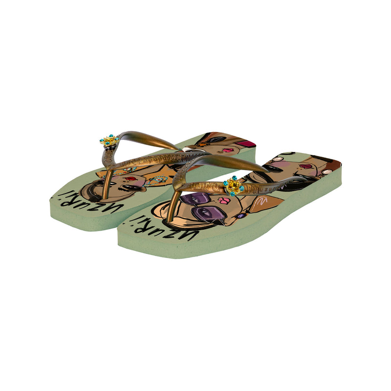 Beach Printed Stella - Groen