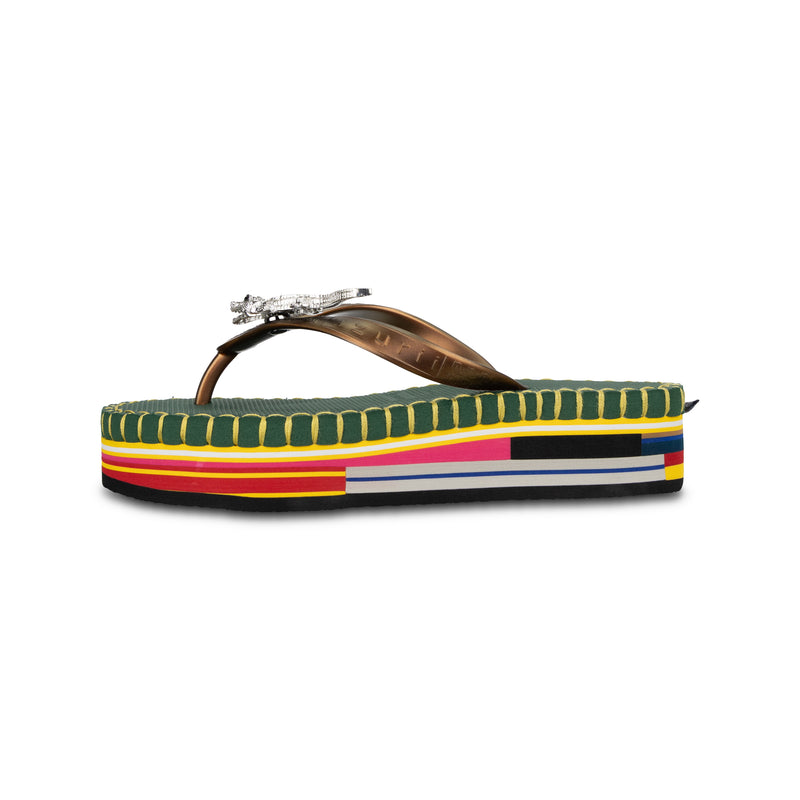 Crocodile Colorful Army - Army Green