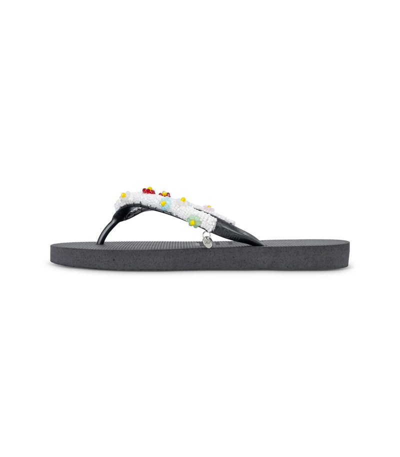 Flowery White Aby - Zwart