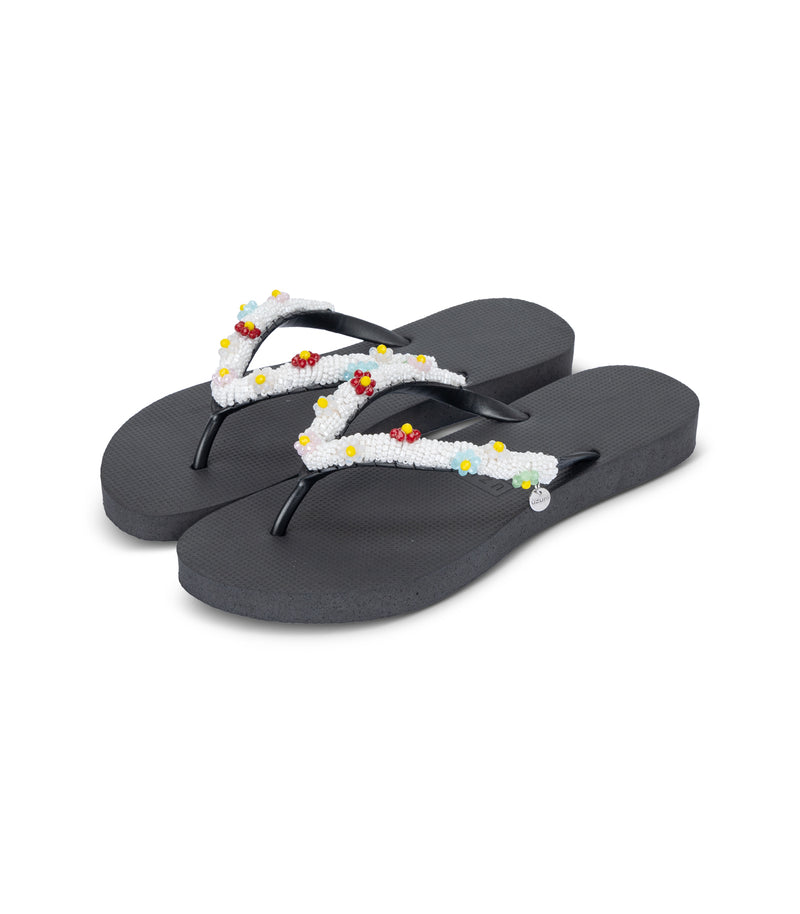 Flowery White Aby - Zwart