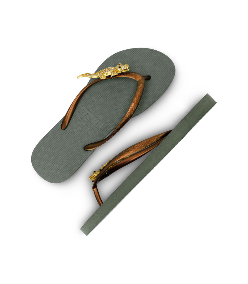 Gold Crocodile Switch - Legergroen
