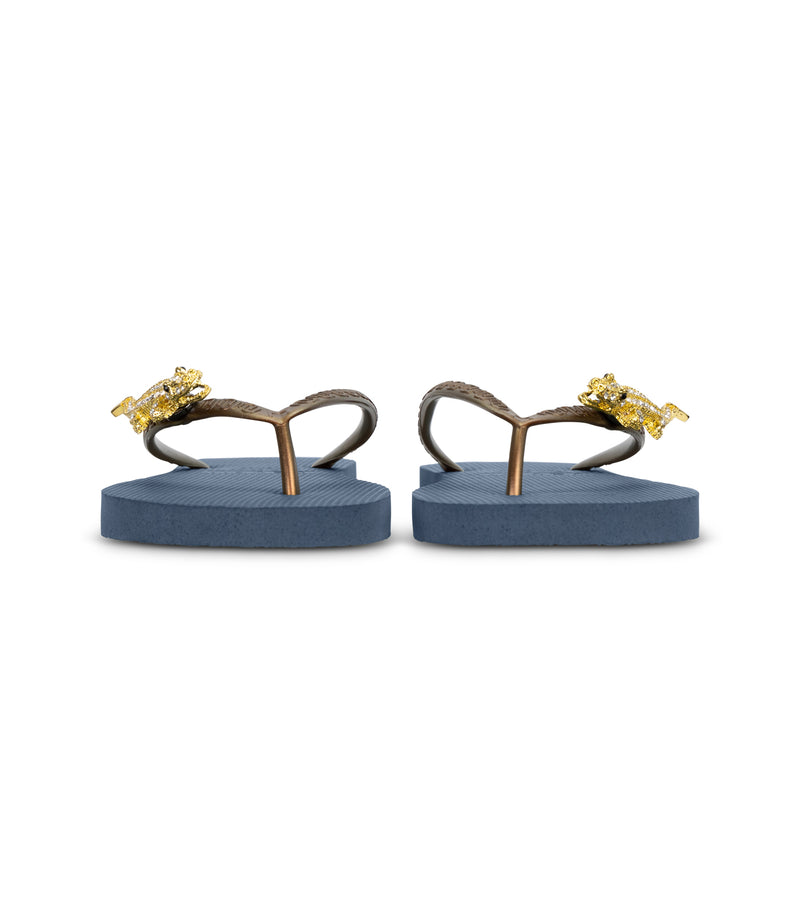 Gold Crocodile Switch - Marineblauw