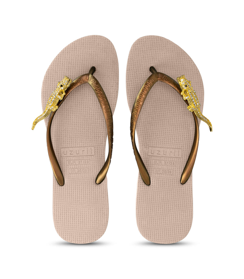 Gold Crocodile Switch - Zand