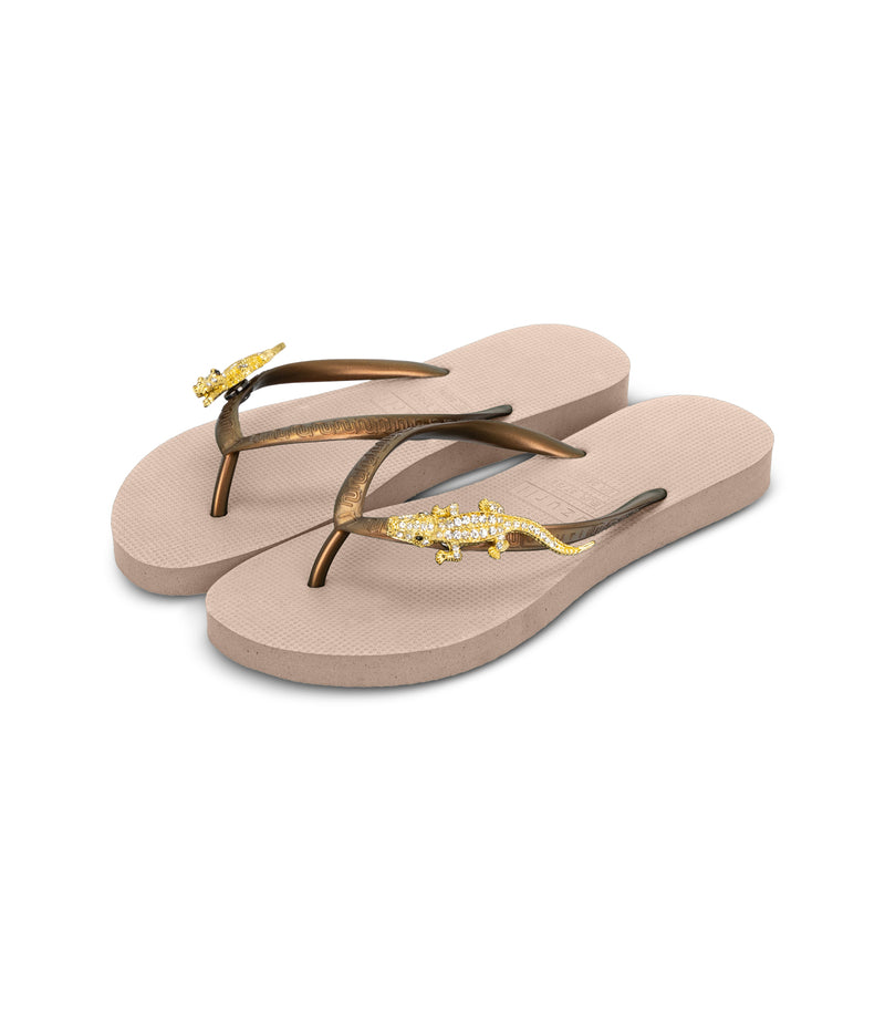 Gold Crocodile Switch - Zand