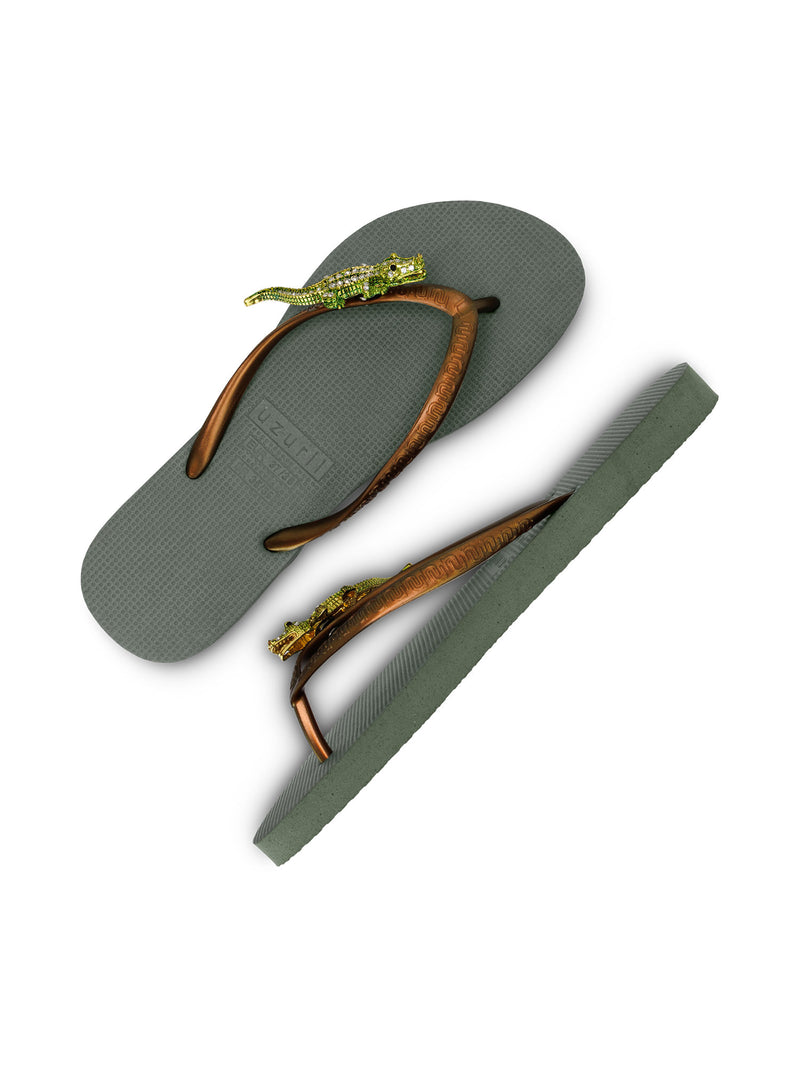 Green Crocodile Switch - Legergroen