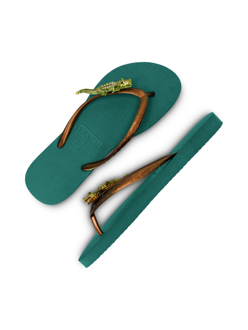 Green Crocodile Switch - Bosgroen