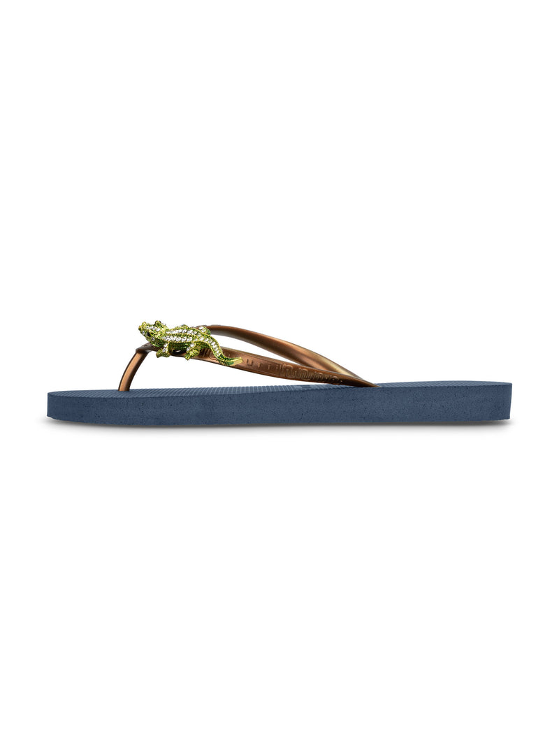 Green Crocodile Switch - Marineblauw