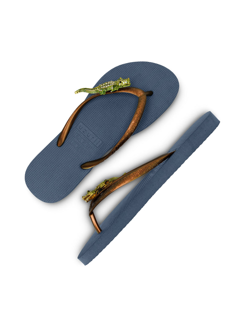 Green Crocodile Switch - Marineblauw