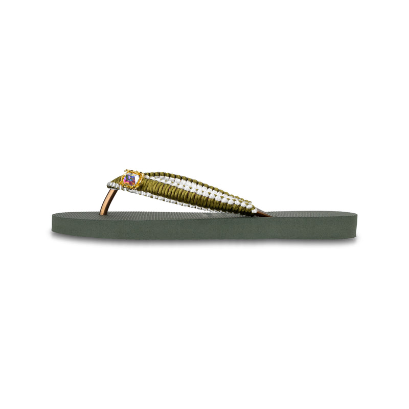 Green Macrame Switch - Army Green