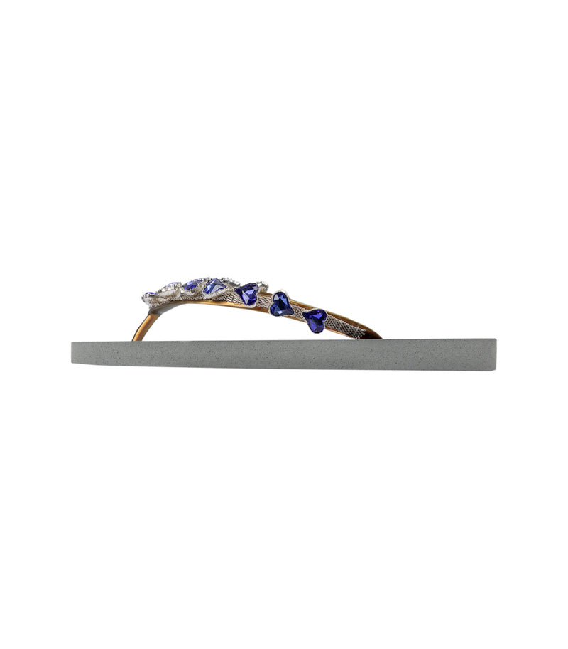 Heart Blue - Zilver