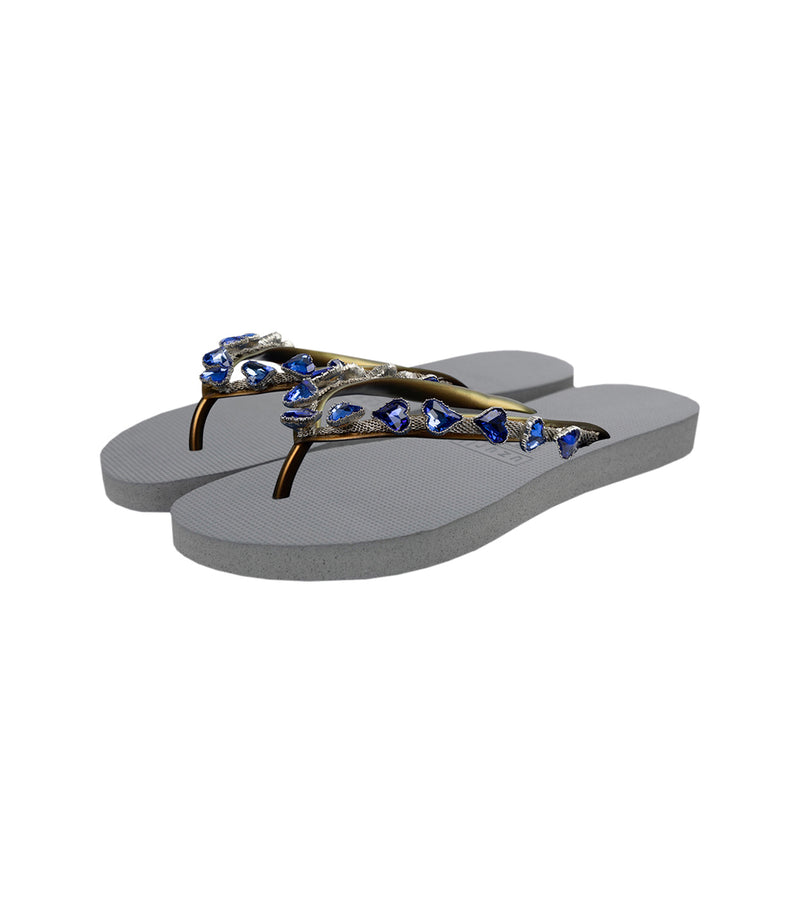 Heart Blue - Zilver