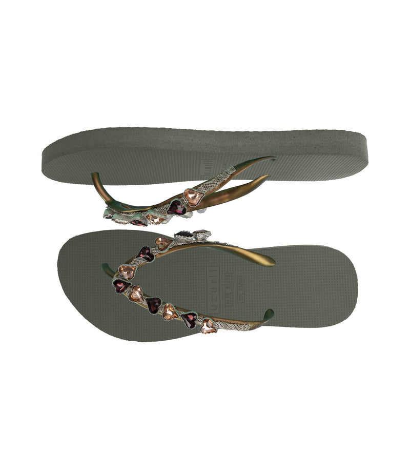 Heart Bronze - Legergroen