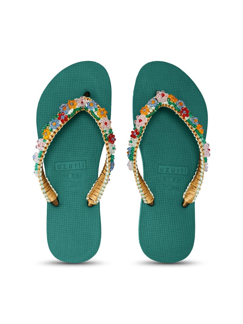 Macrame Daisy - Bosgroen