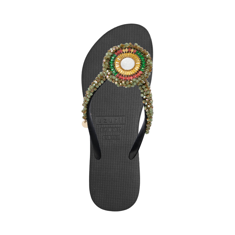 Maria Army Green - Zwart