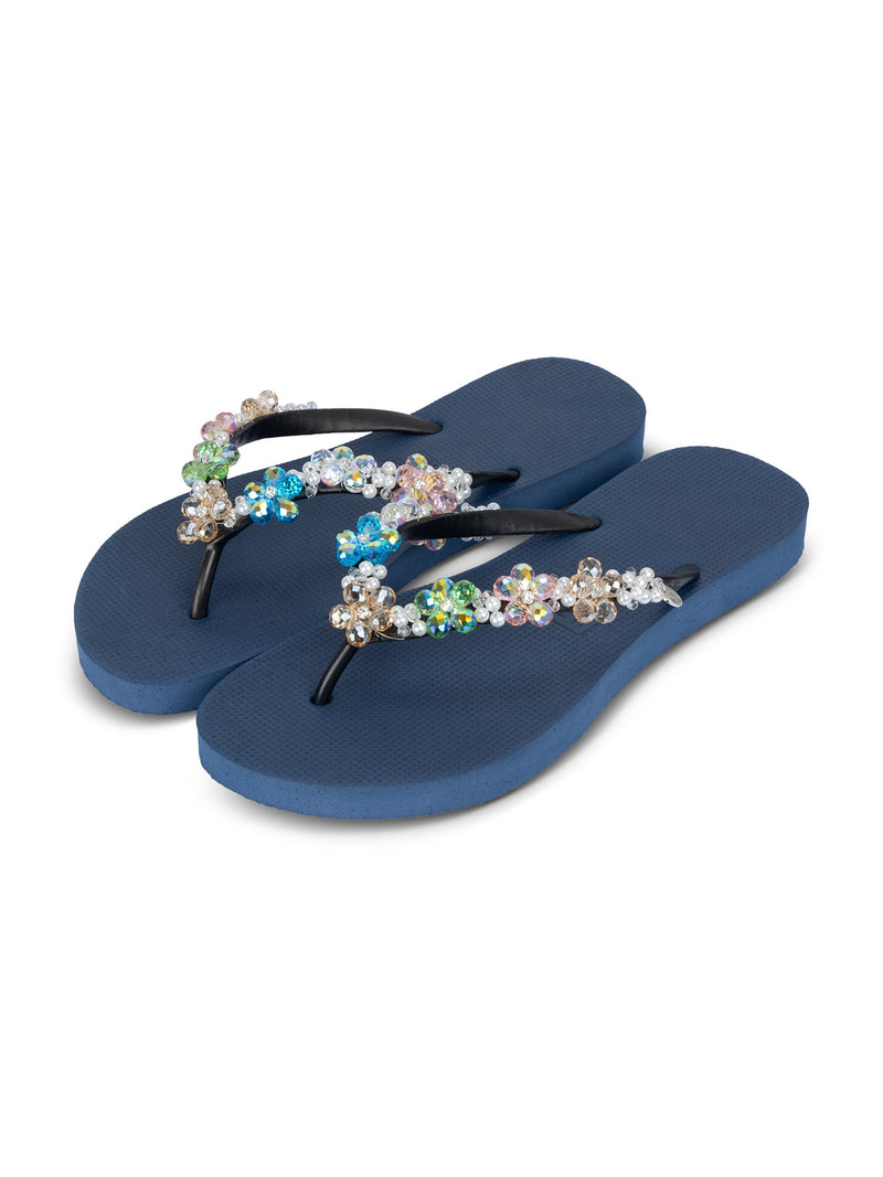 Precious Colorful Bloom - Marineblauw