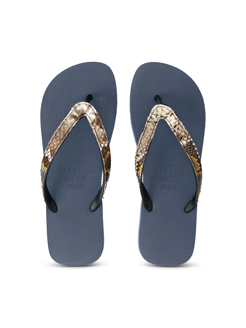 Python Taupe - Marineblauw