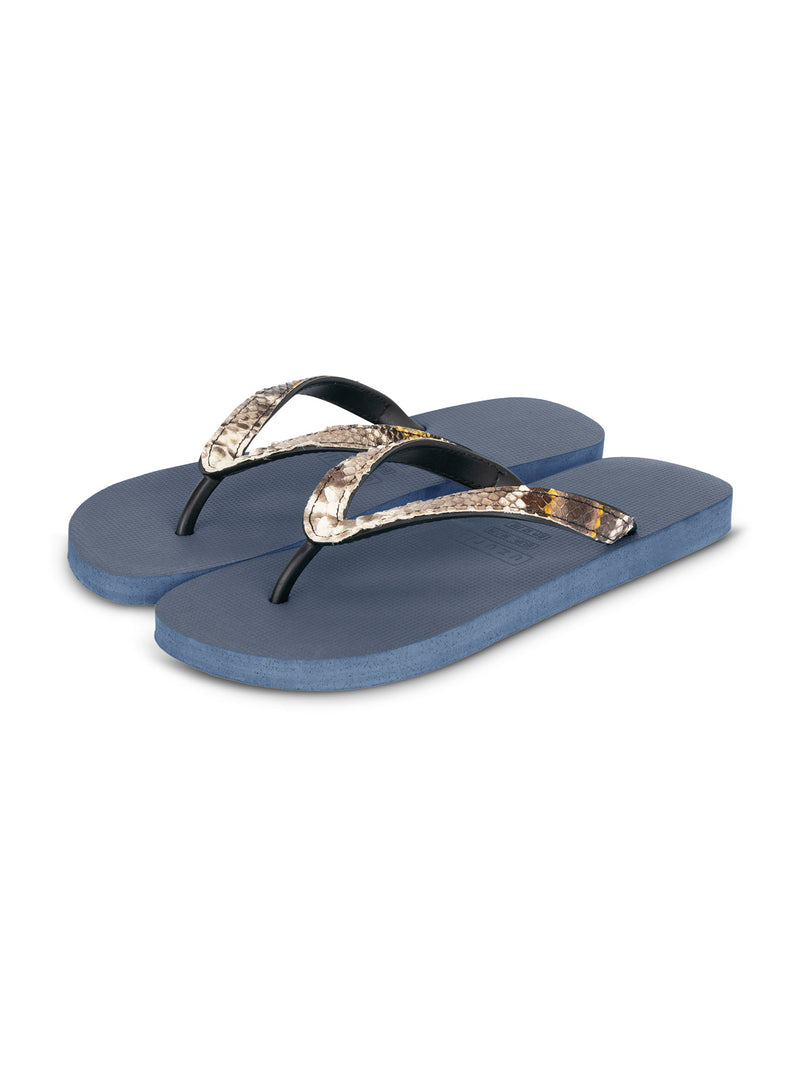 Python Taupe - Marineblauw