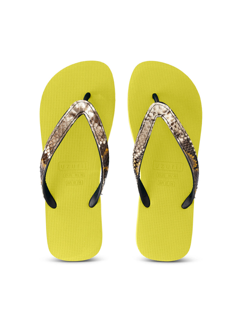 Python Taupe - Neon Lime