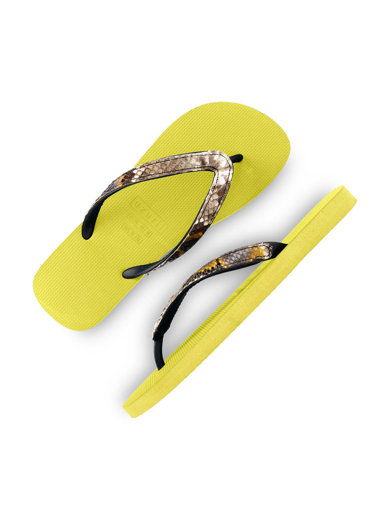 Python Taupe - Neon Lime