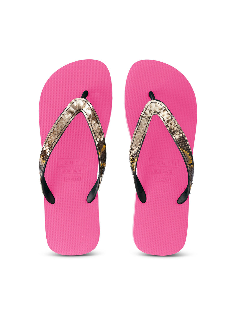 Python Taupe - Neon Roze