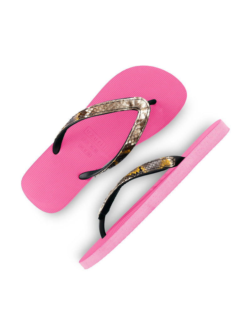 Python Taupe - Neon Roze