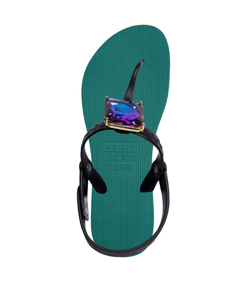 Selena Butterfly Chrystal - Bosgroen