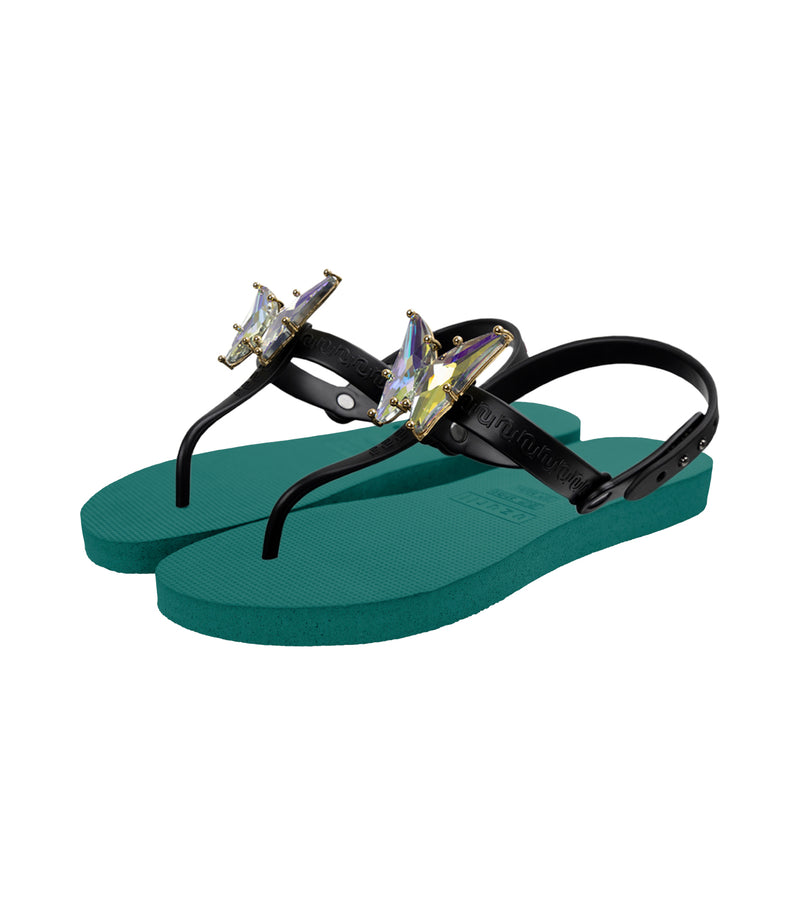 Selena Butterfly Chrystal - Bosgroen