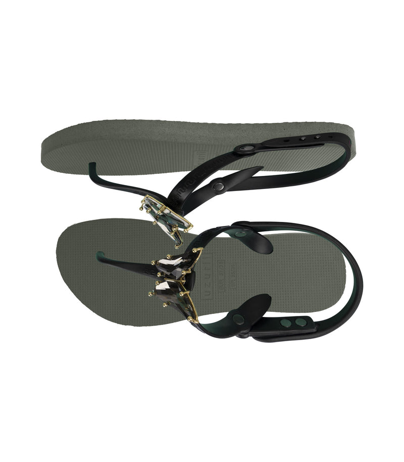 Selena Butterfly Silver - Legergroen