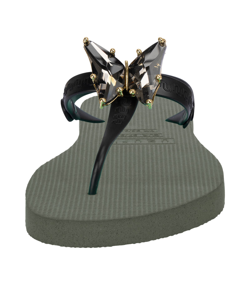 Selena Butterfly Silver - Legergroen