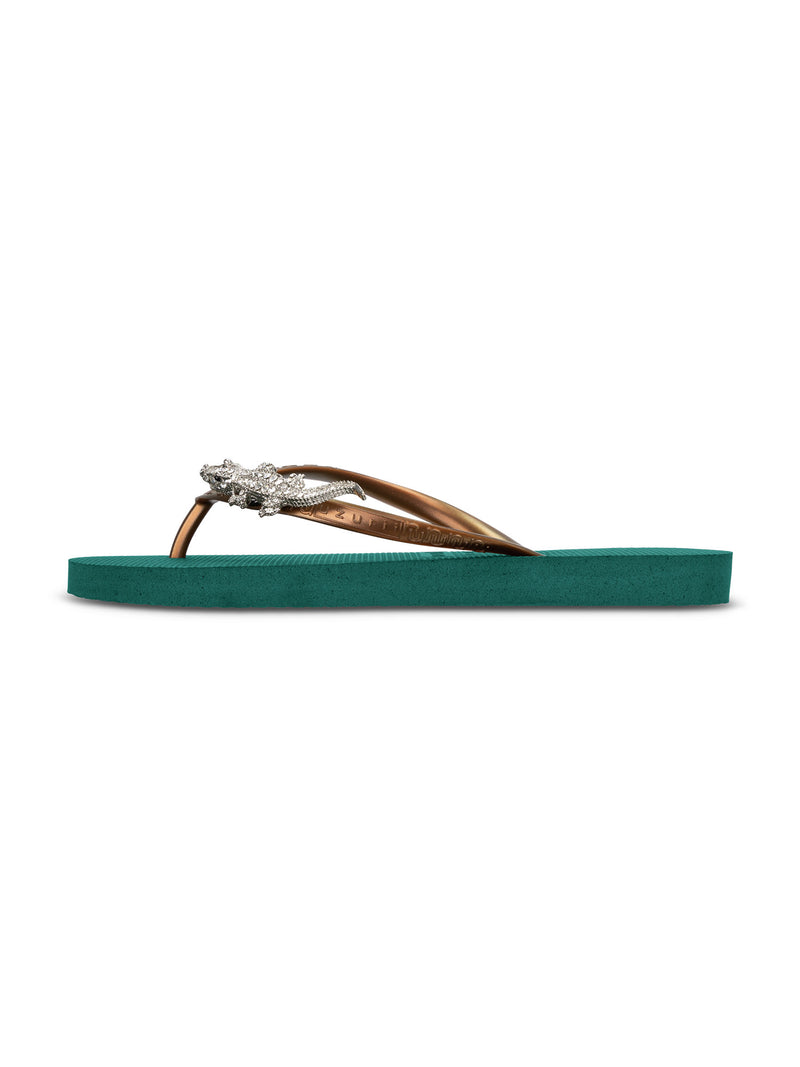 Silver Crocodile Switch - Bosgroen
