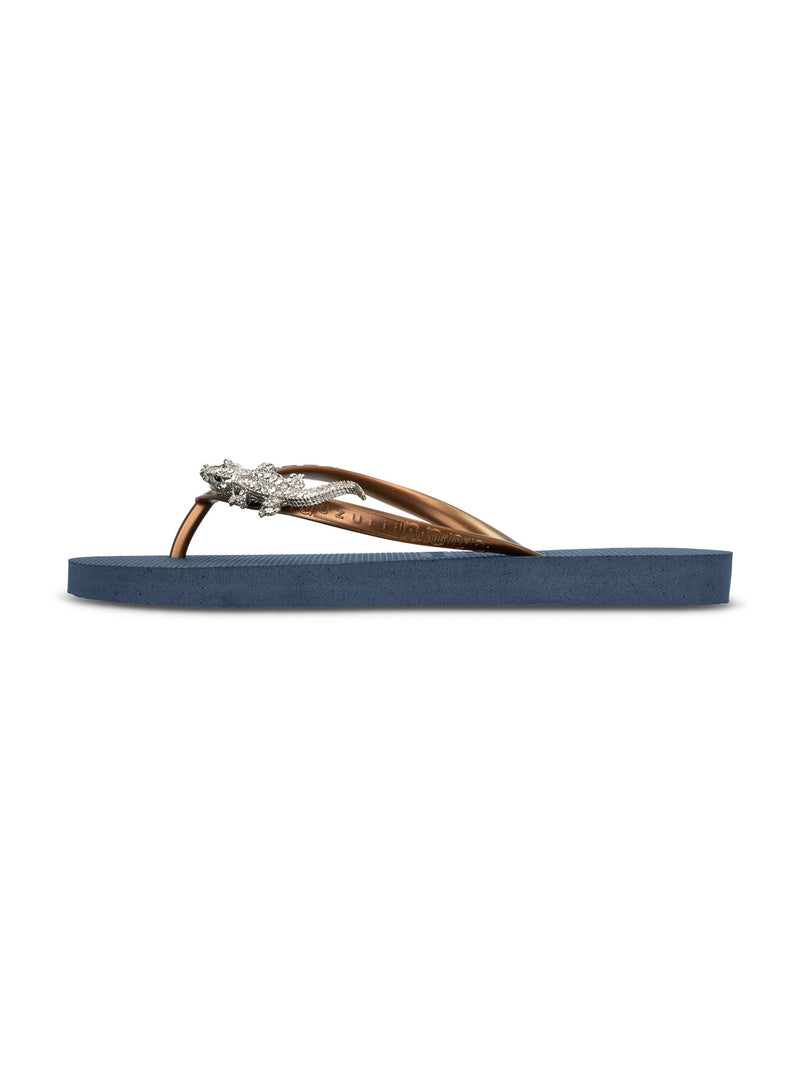 Silver Crocodile Switch - Marineblauw