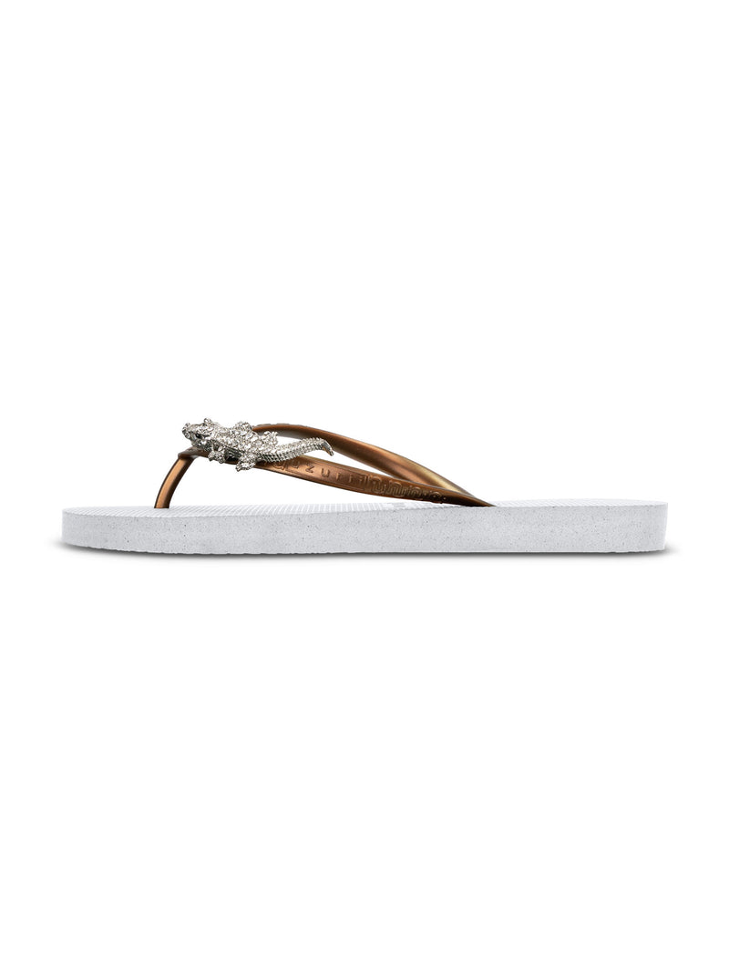 Silver Crocodile Switch - Wit