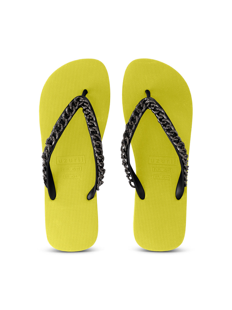 Silver Large - Neon Lime