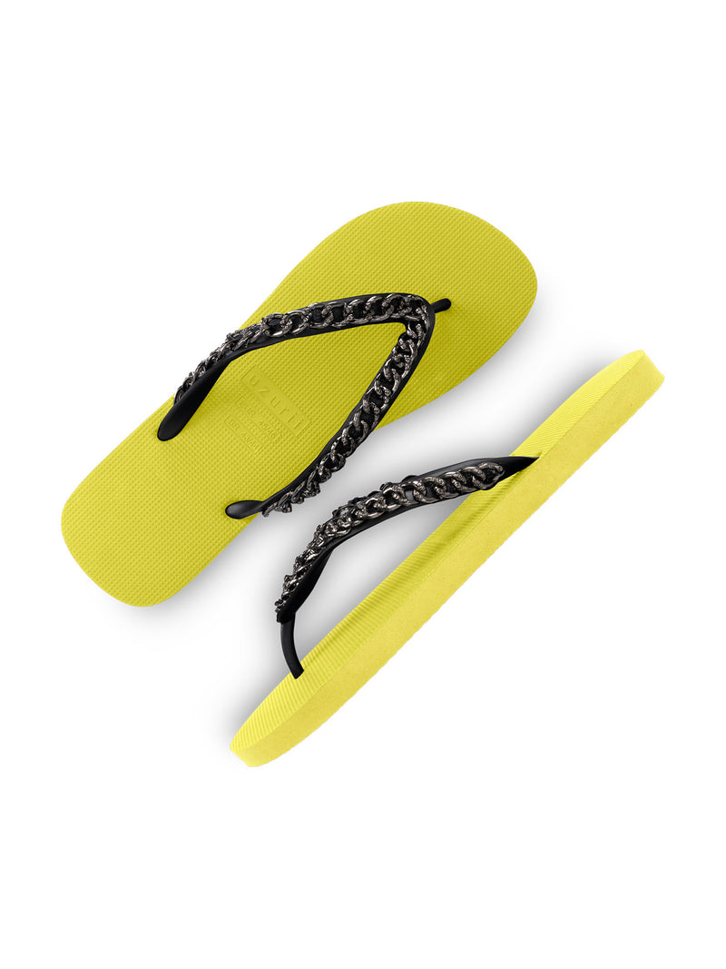 Silver Large - Neon Lime