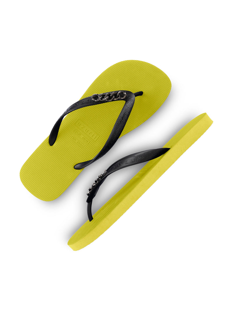 Silver Small - Neon Lime